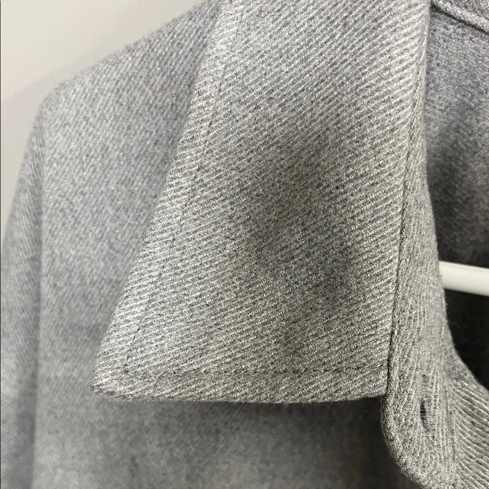 H&M Gray Button-Up Shacket - Picture 3 of 11